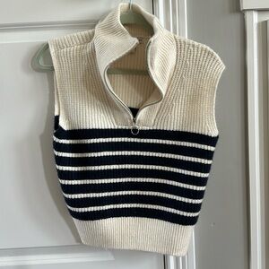 Sincerely, Jules sweater vest stripe